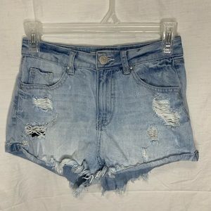 Ripped Jean Shorts